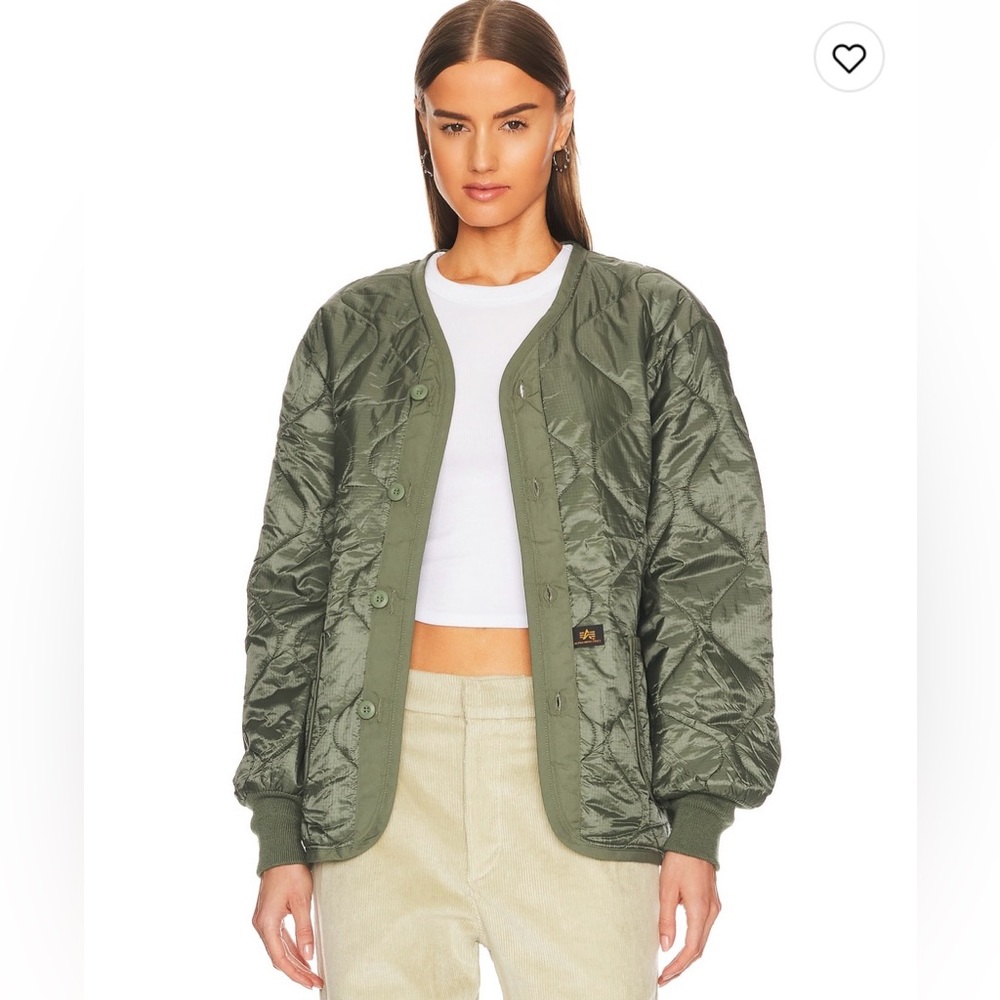 Alpha Industries M-65 Olive Bomber Jacket